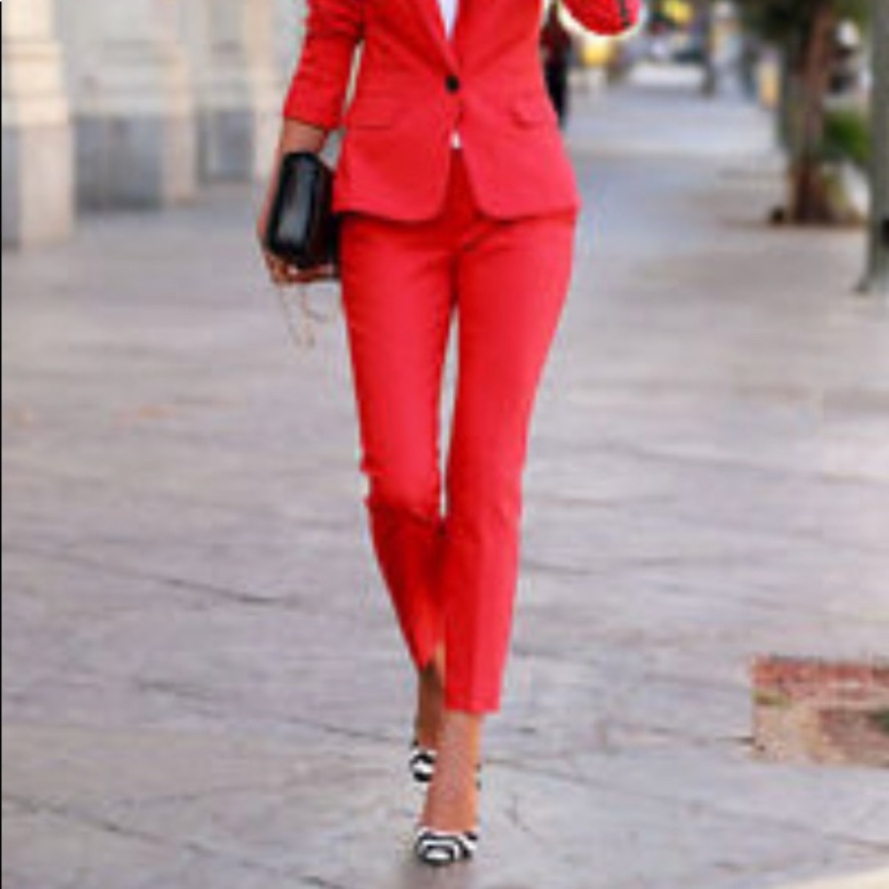 NWT Bright Red Express dress pants